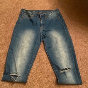 Gypsy Warrior distressed skinny jeans